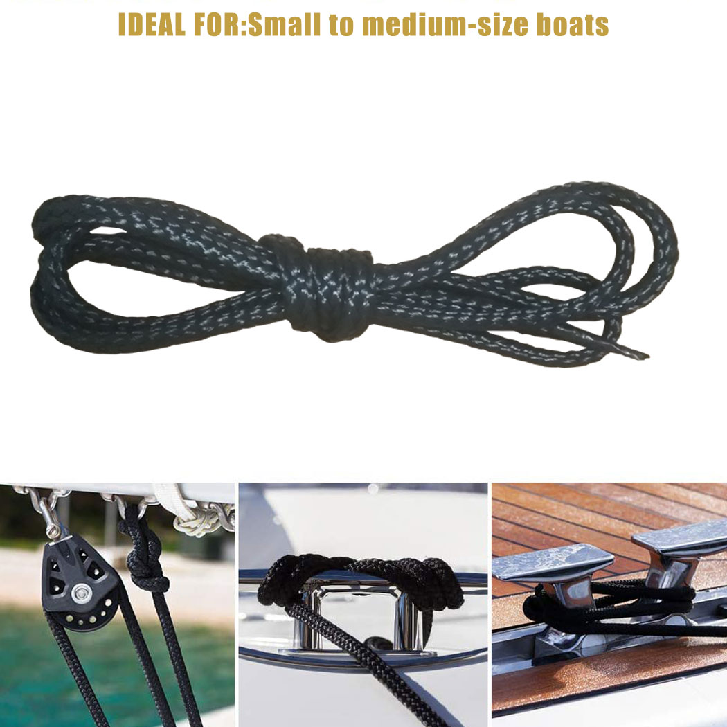 Fishing Kayak Anchor - Lignes d'amarrage Double tressées en Nylon,