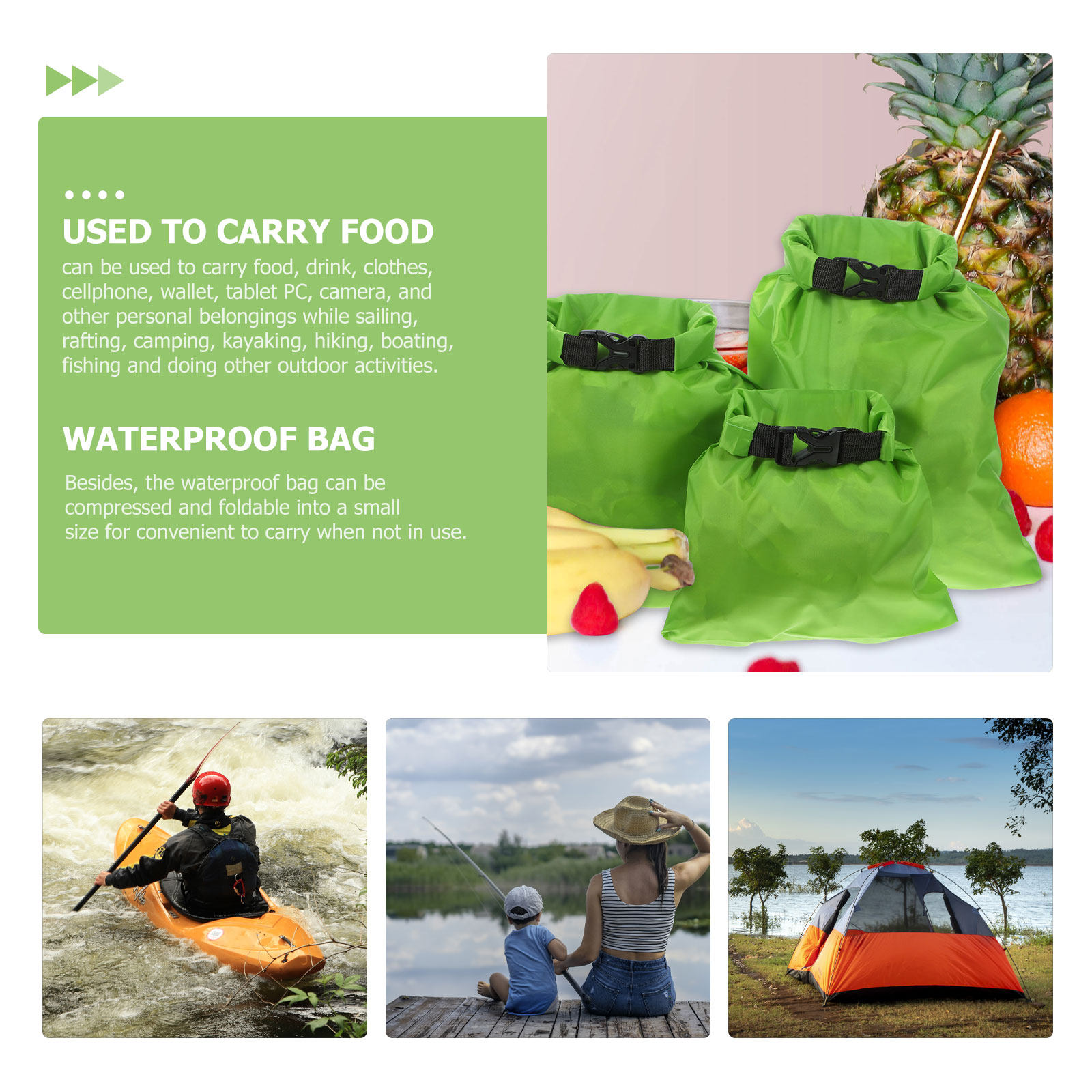 3 sacs étanches de 15L, 25L et - Fishing Kayak Storage Bag avis et prix