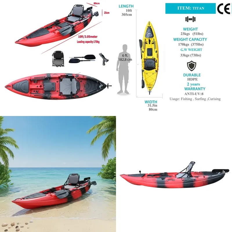 Kayak de pêche monoplace de 10 - Fishing Kayak Seat avis et prix