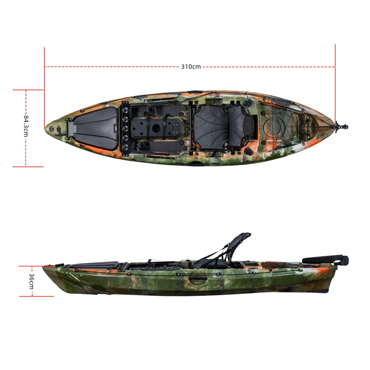 Kayak de pêche individuel LSF  - Fishing Kayak Seat avis et prix